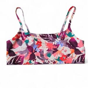 Athleta Daybreak Tropic Scoop Bikini Top Size Large A-C Cup